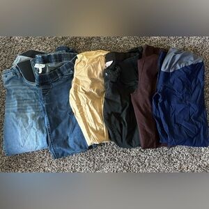 Maternity jeans and dress pants bundle